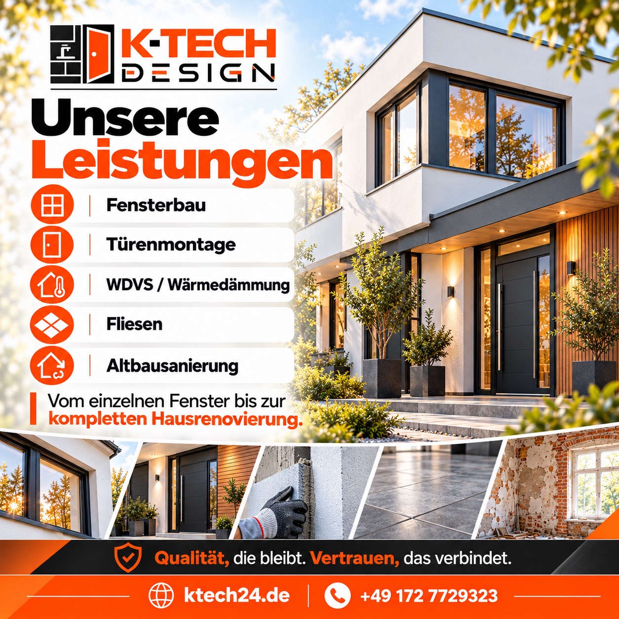 Sanierung eines bestehenden Gebäudes mit K-TECH Design
